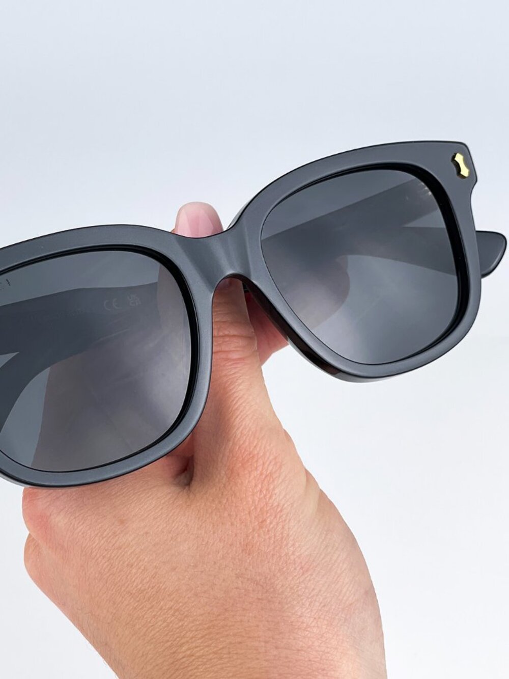 GUCCI GG1264S 001 BLACK SQUARE UNISEX SUNGLASSES